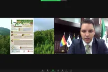 Captura de pantalla de la sesión virtual