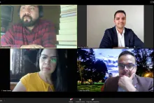 Captura de pantalla de la sesión virtual