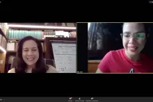 Captura de pantalla de la sesión virtual
