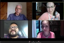 Captura de pantalla de la sesión virtual