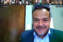 Captura de pantalla de la sesión virtual