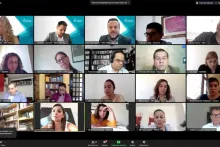 Captura de pantalla de la sesión virtual