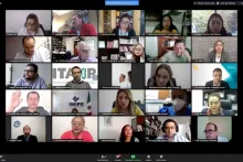 Captura de pantalla de la sesión virtual