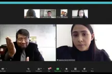 Captura de pantalla de la sesión virtual
