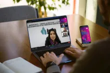 Captura de pantalla de la sesión virtual