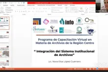 Captura de pantalla de la sesión virtual