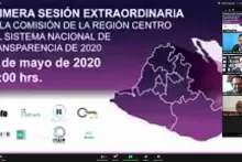Captura de pantalla de la sesión virtual