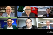 Captura de pantalla de la sesión virtual