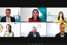 Captura de pantalla de la sesión virtual