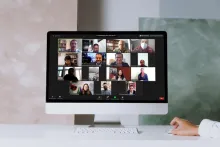 Captura de pantalla de la sesión virtual