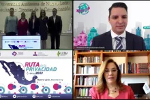Captura de pantalla de la sesión virtual