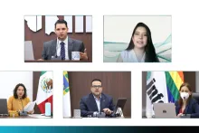 Captura de pantalla de la sesión virtual