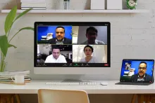 Captura de pantalla de la sesión virtual