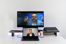 Captura de pantalla de la sesión virtual
