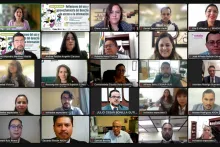 Captura de pantalla de la sesión virtual