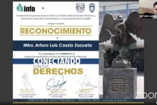 Captura de pantalla de la sesión virtual