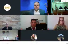 Captura de pantalla de la sesión virtual
