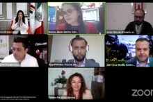 Captura de pantalla de la sesión virtual