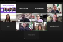 Captura de pantalla de la sesión virtual