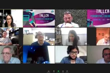 Captura de pantalla de la sesión virtual