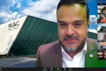 Captura de pantalla de la sesión virtual