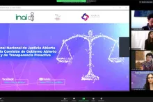 Captura de pantalla de la sesión virtual