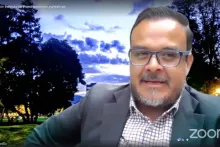 Captura de pantalla de la sesión virtual