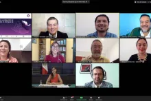 Captura de pantalla de la sesión virtual