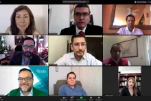 Captura de pantalla de la sesión virtual