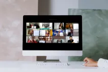Captura de pantalla de la sesión virtual