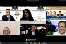 Captura de pantalla de la sesión virtual