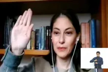 Captura de pantalla de la sesión virtual