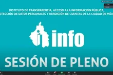 Captura de pantalla de la sesión virtual