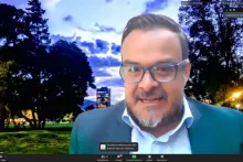 Captura de pantalla de la sesión virtual