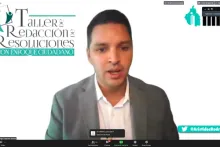 Captura de pantalla de la sesión virtual